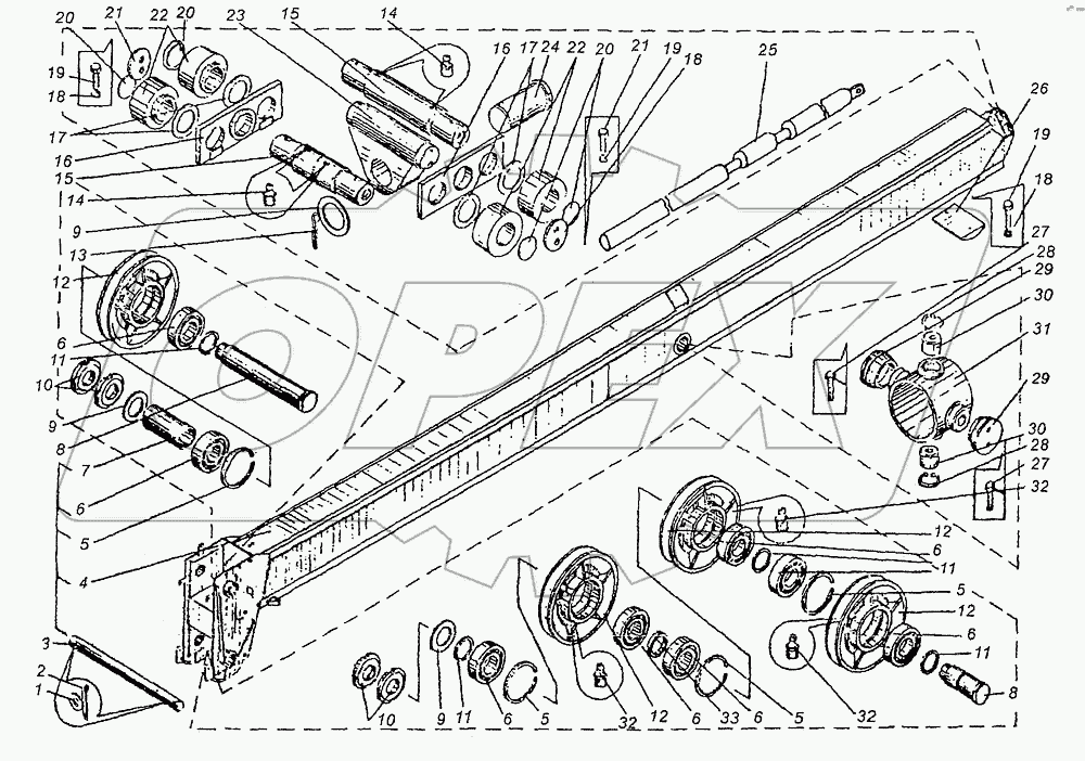 Стрела телескопическая КС-3577.63.100