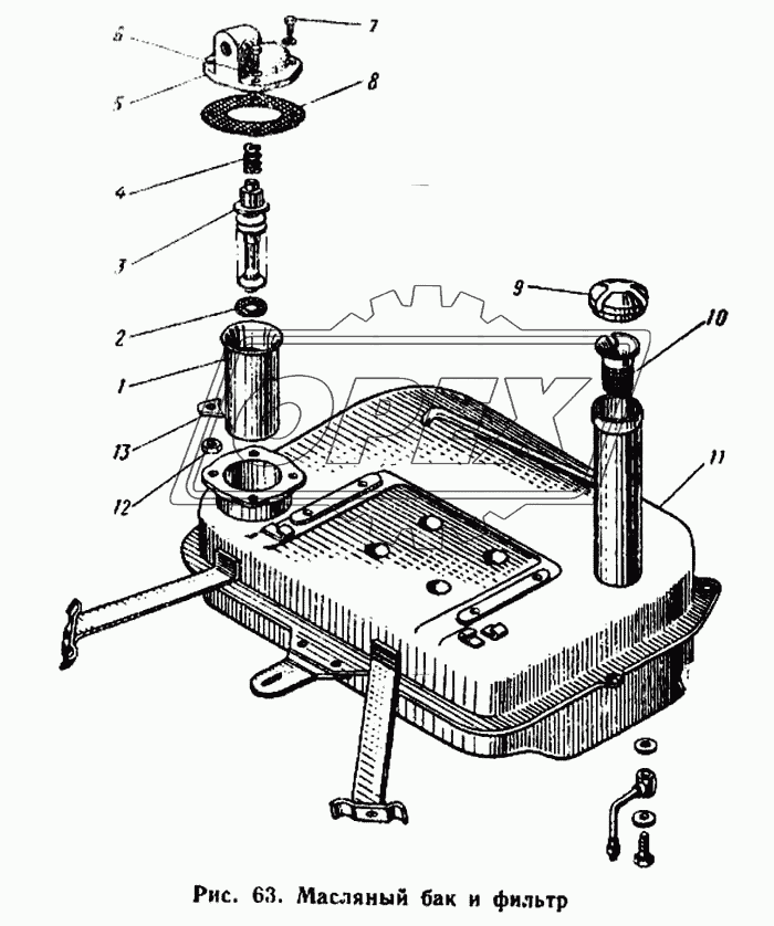 Масляный бак и фильтр