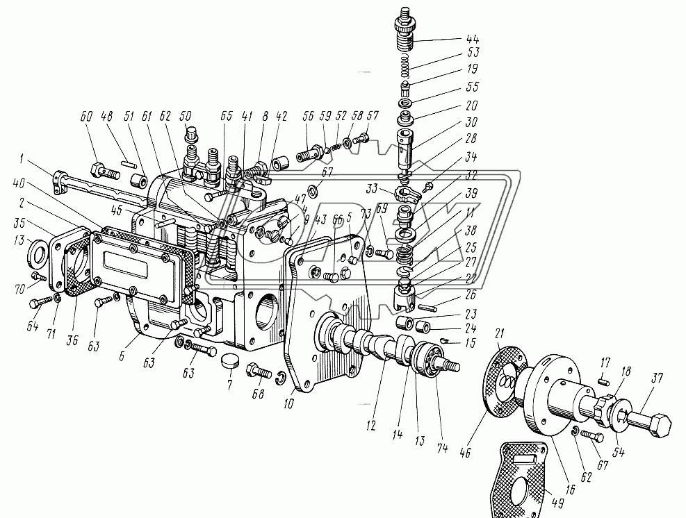 Насос топливный унифицированный УТН-5