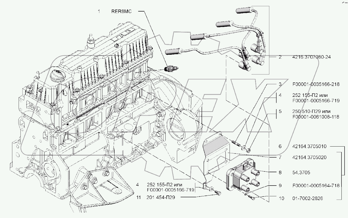  Свечи, катушка зажигания, жгут высоковольтных проводов