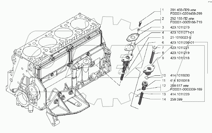 Привод масляного насоса