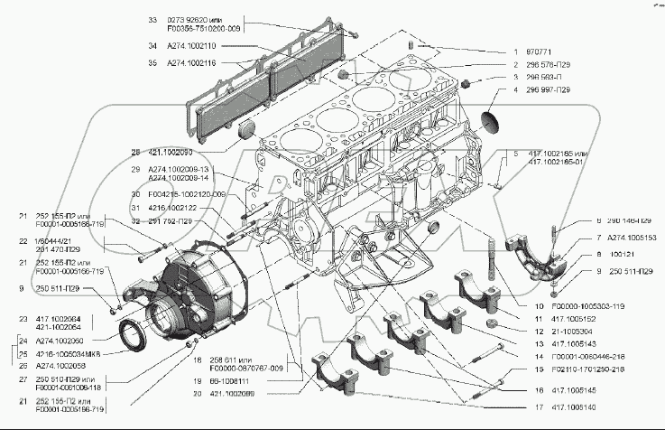  Блок цилиндров