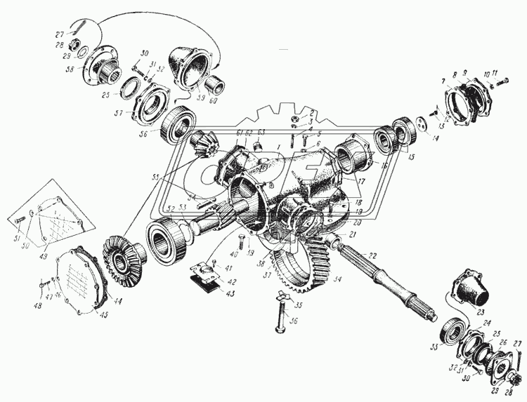 Главная передача (Рис. 56)