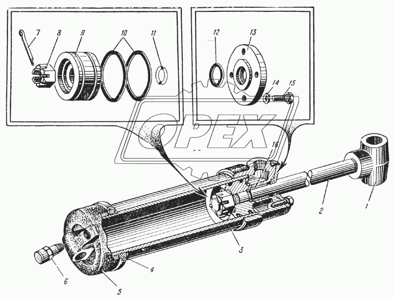 Гидравлический подъемник запасного колеса (Рис. 84)