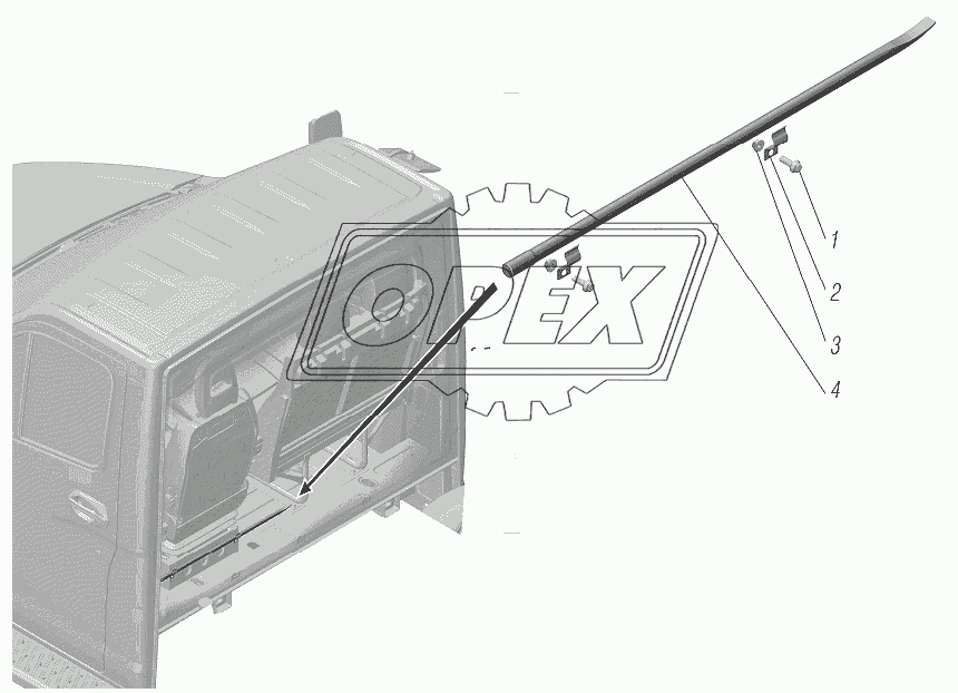 Установка деталей крепления инструмента