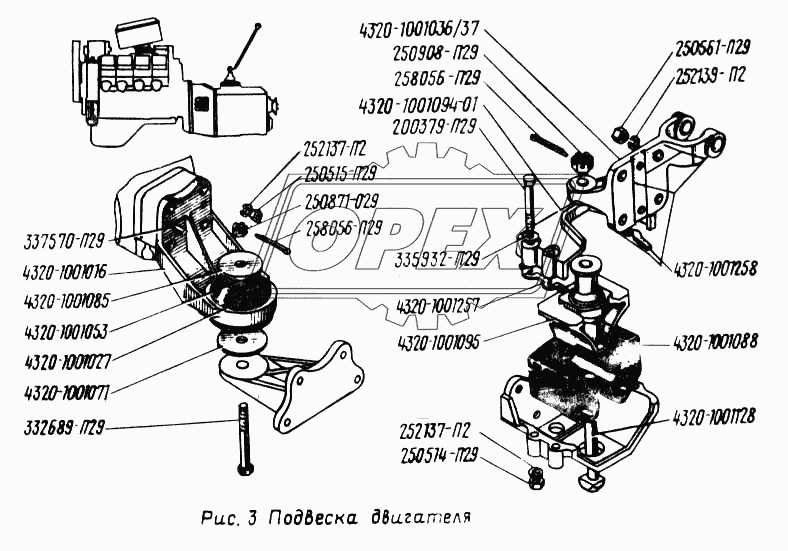 Подвеска двигателя