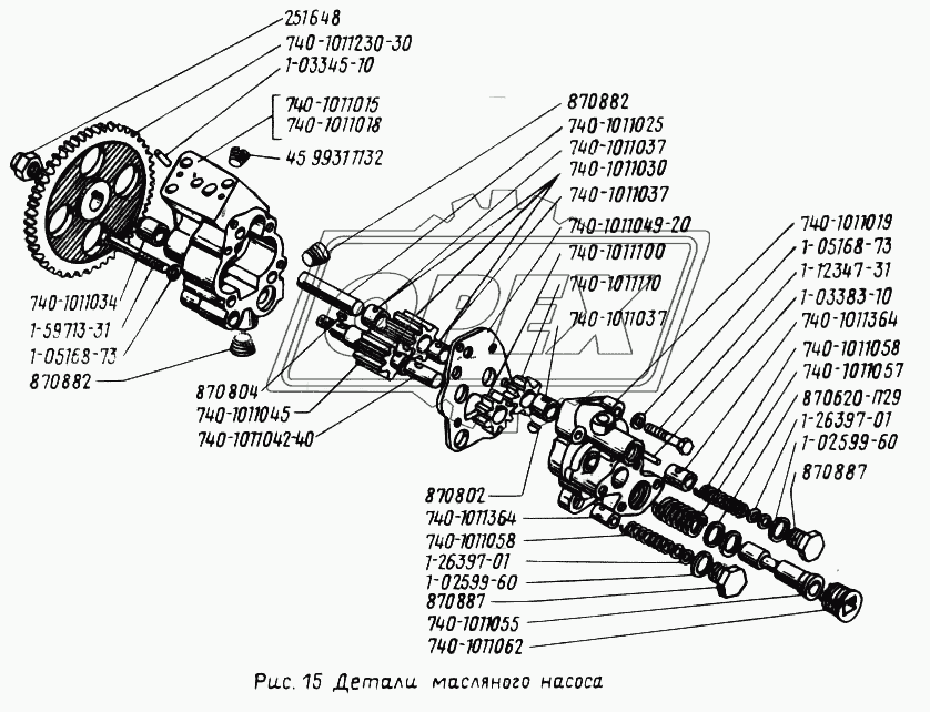 Детали масляного насоса