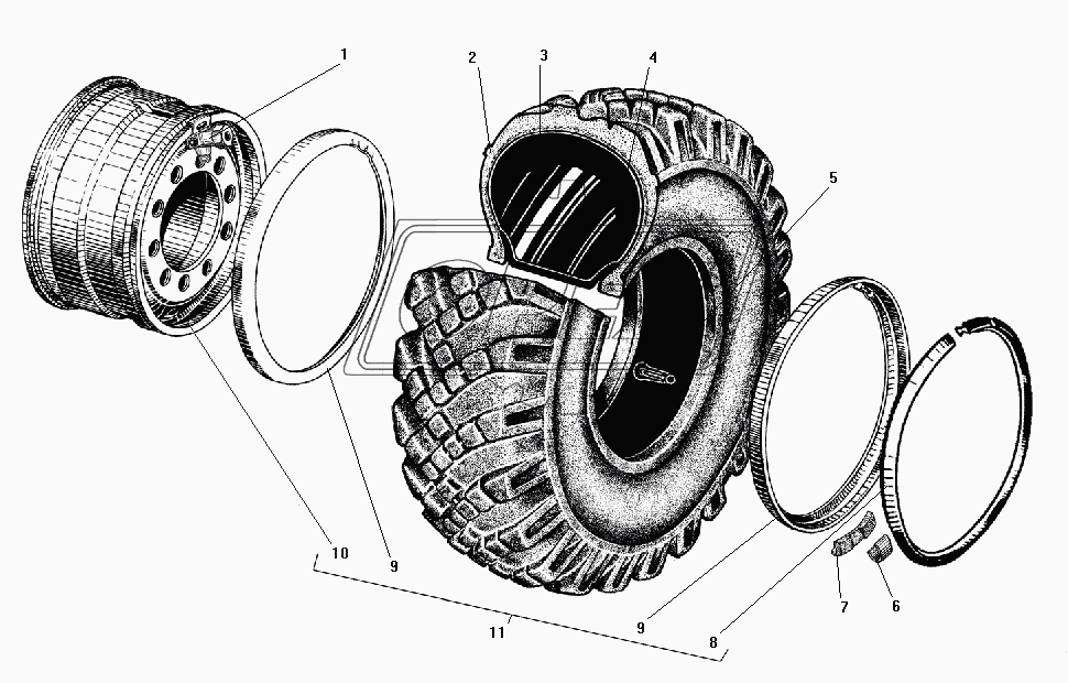 Колесо и шина (для МО)