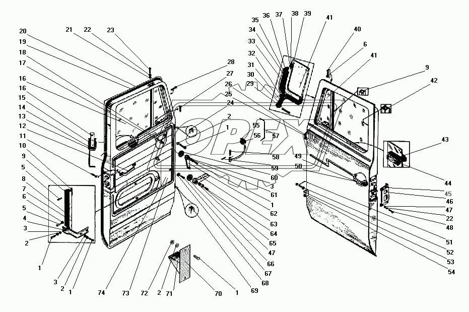 Двери кабины