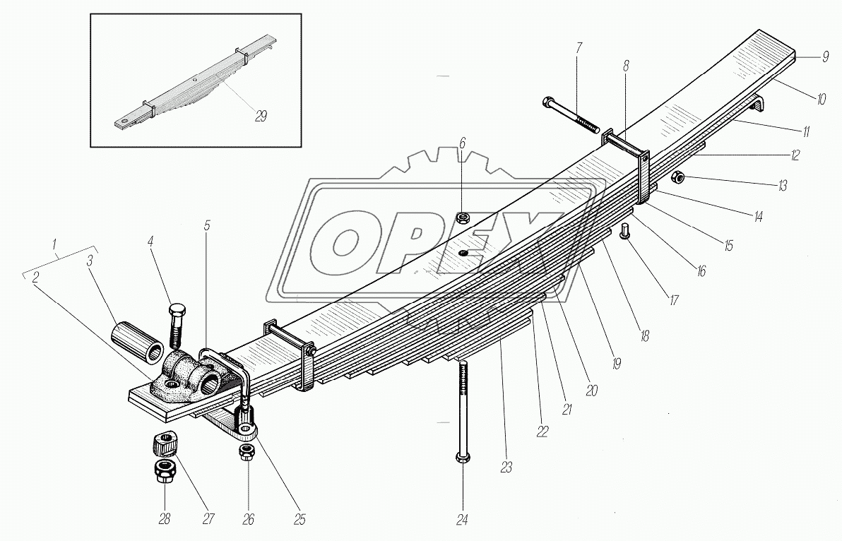 Передняя рессора 1