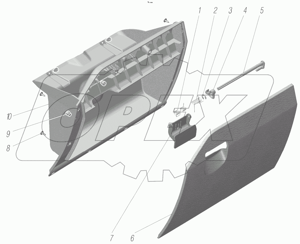  Ящик вещевой;Glove Compartment