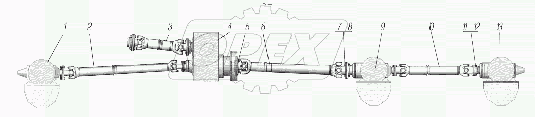 Карданная передача;Cardan Drive
