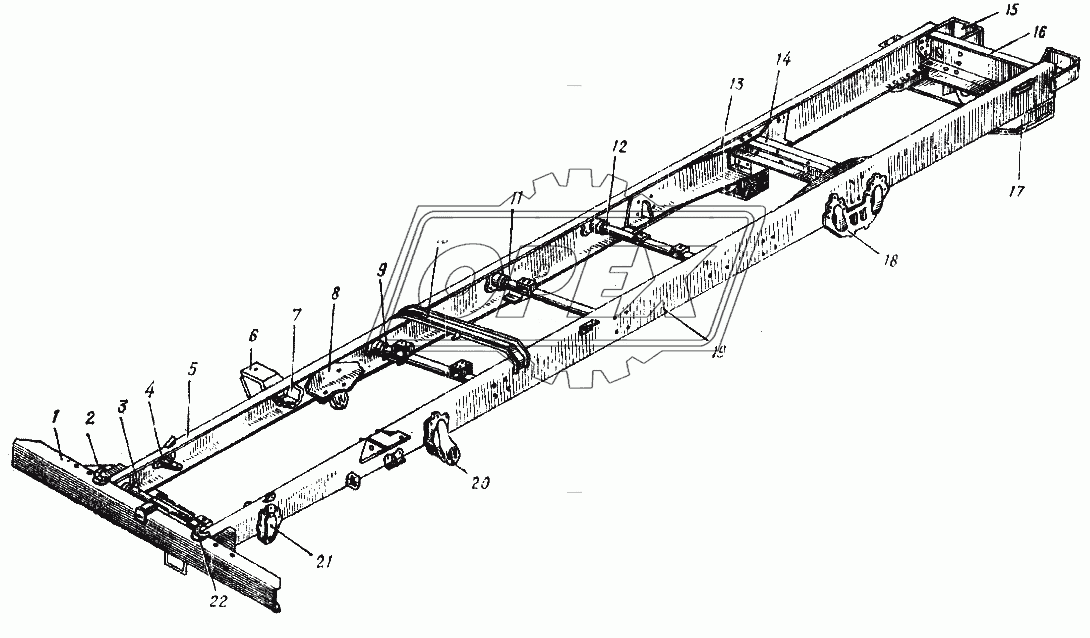 Рама автомобиля Урал-4320