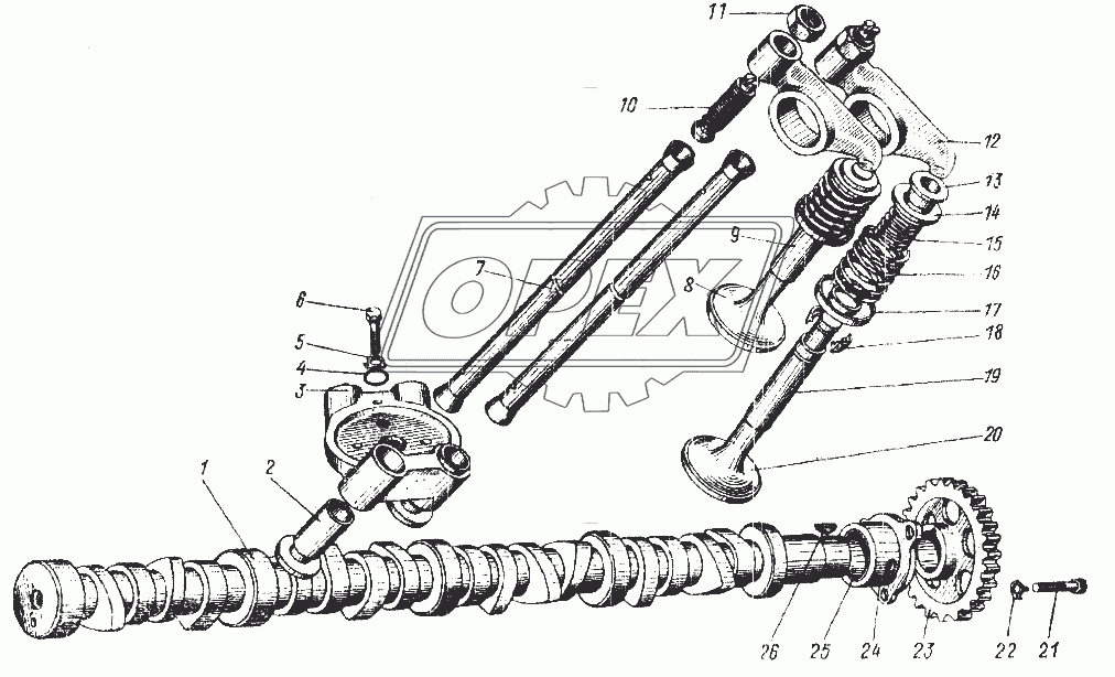 Механизм газораспределительный