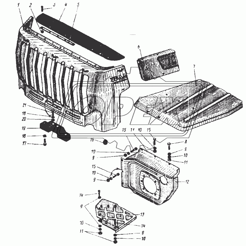 Облицовка радиатора