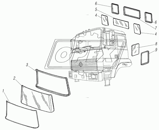 Стекла кабины