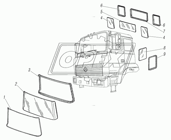Стекла кабины