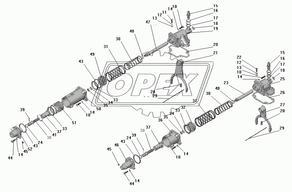 Управление и механизм переключения раздаточной коробки