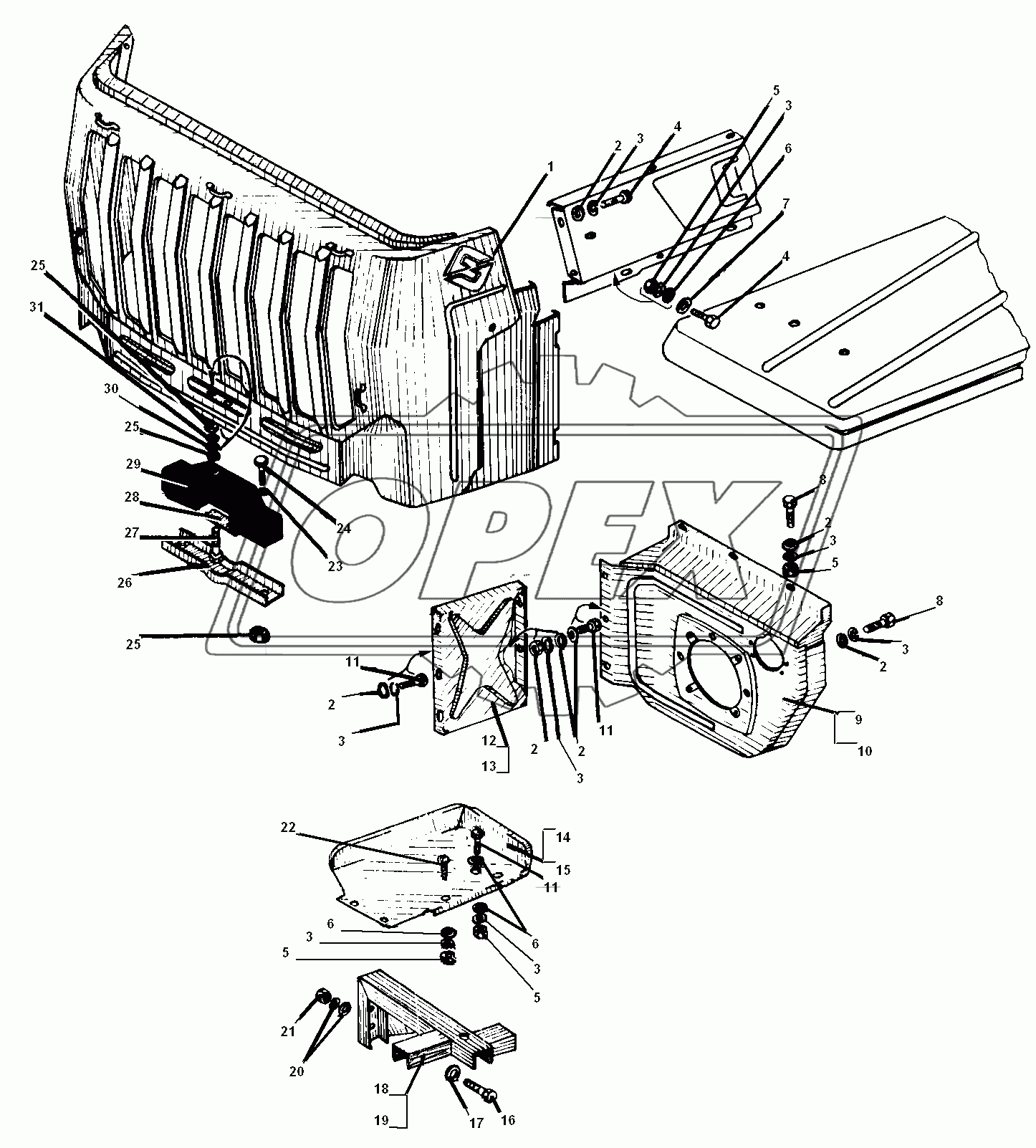 Облицовка радиатора