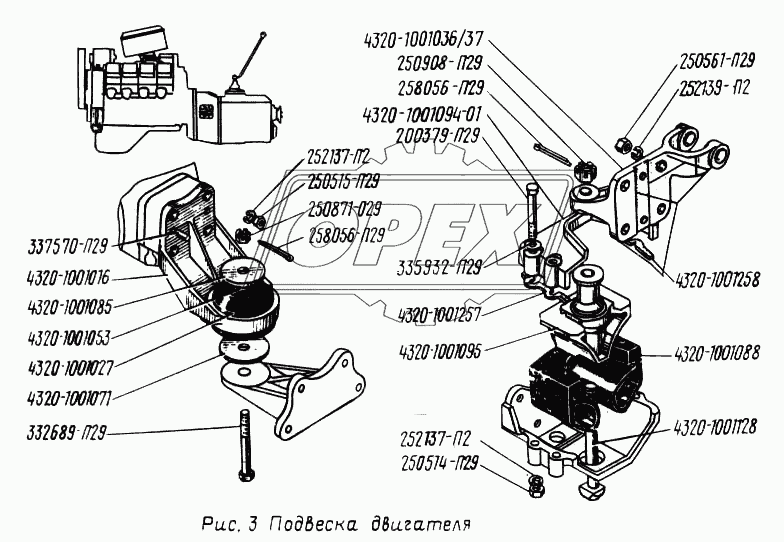 Подвеска двигателя