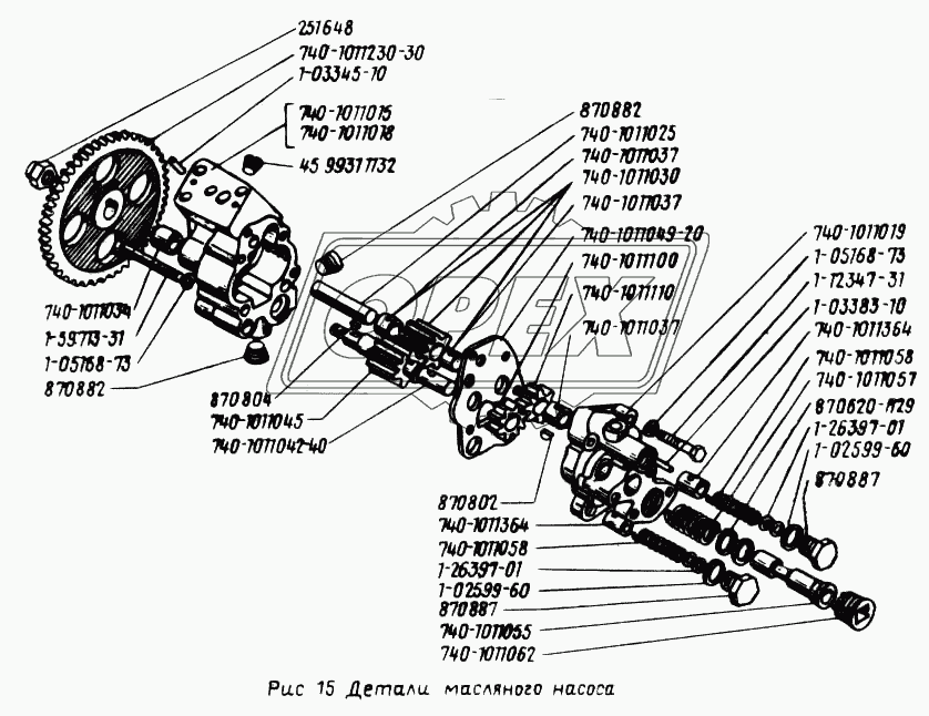 Детали масляного насоса