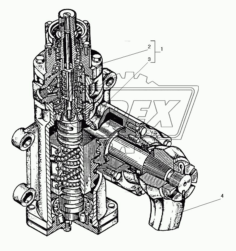 Механизм рулевой 5557Я3-3400020 с распределителем
