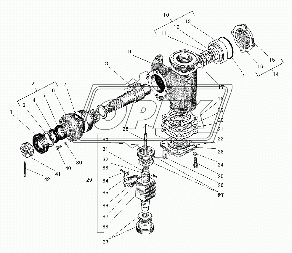 Механизм рулевой 5557Я3-3400020