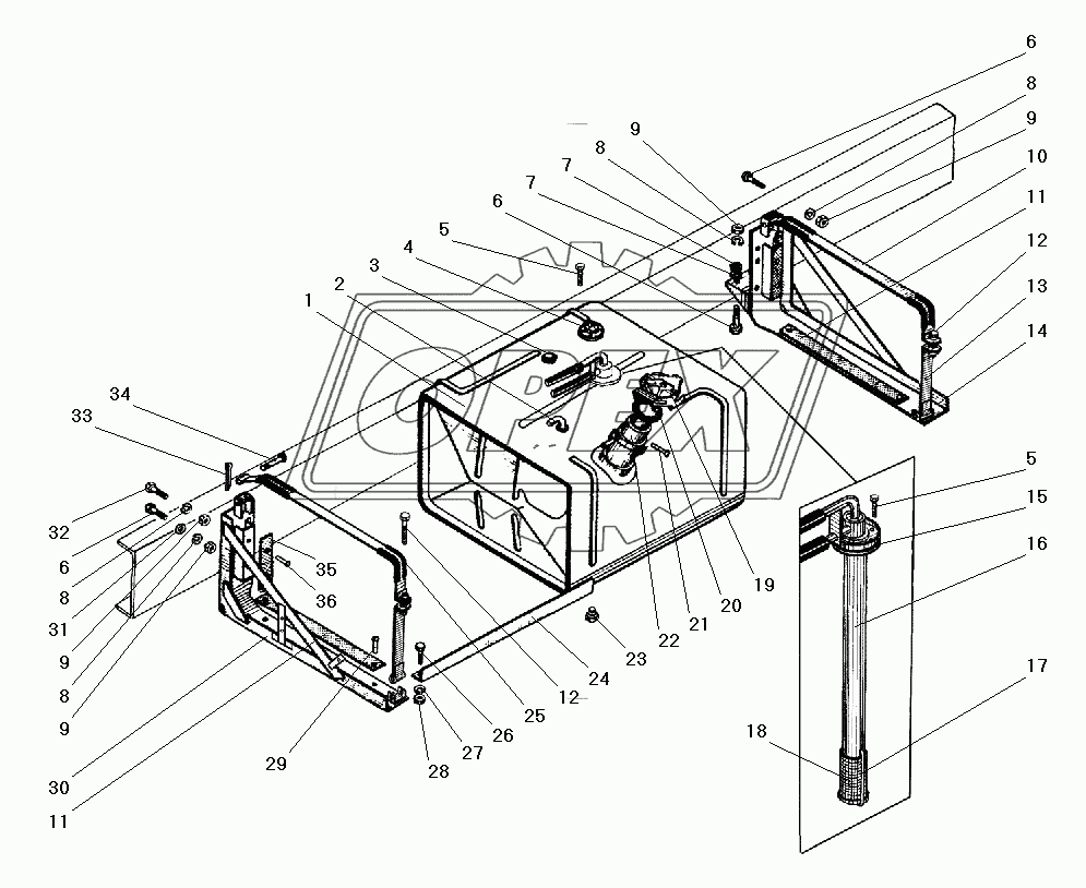 Основной топливный бак