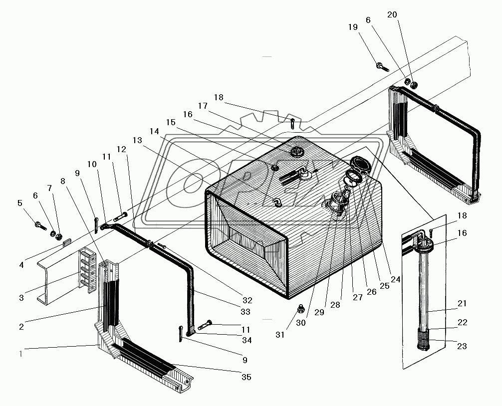 Основной топливный бак