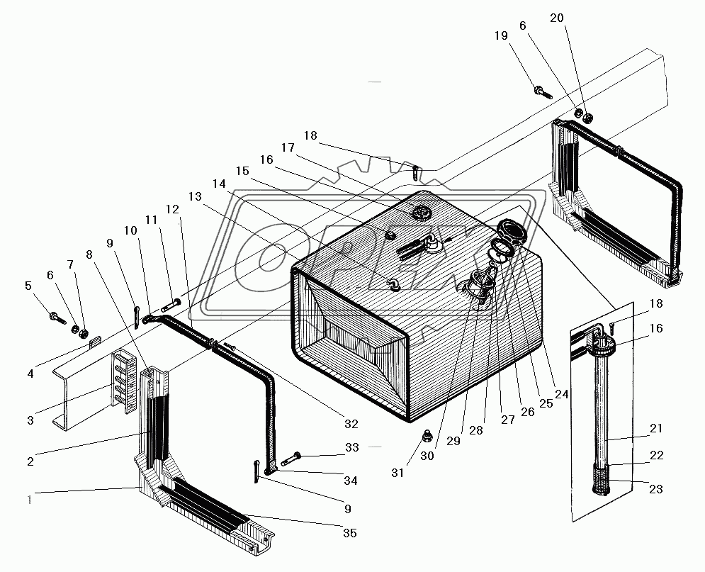 Основной топливный бак