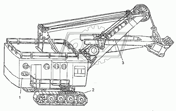 Внешний вид карьерного экскаватора ЭКГ-5А