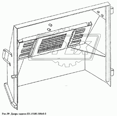 Дверь задняя П1.15.00.100сб-2