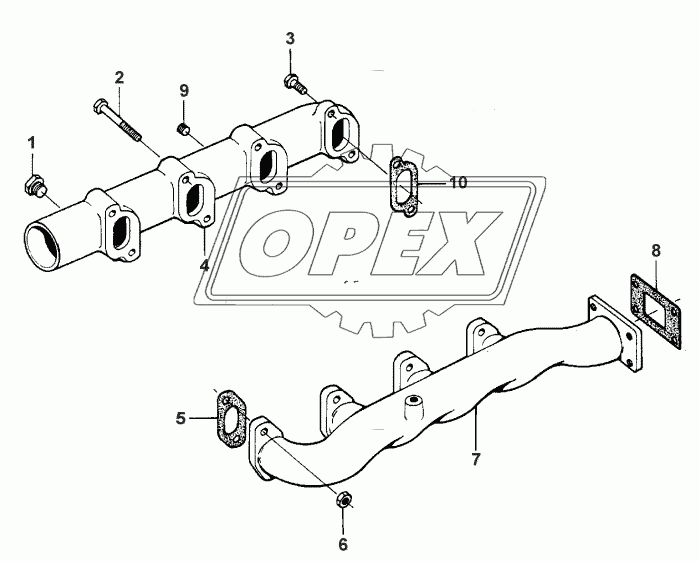 TURBOCHARGER-INLET AND EXHAUST MANIFOLD