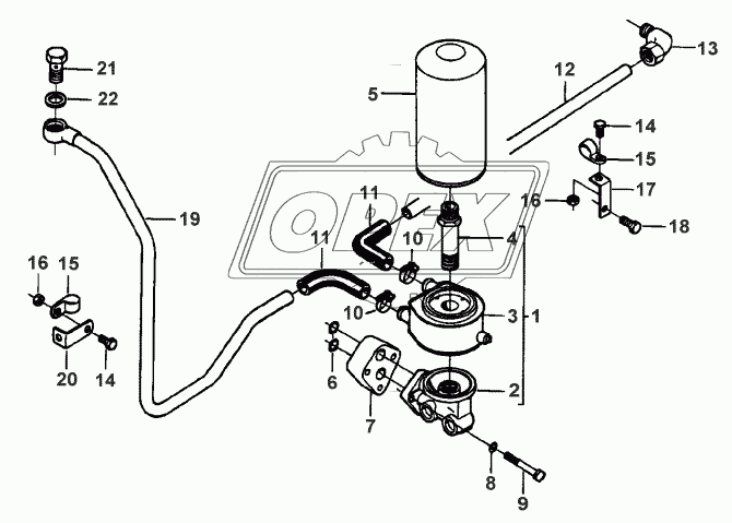 LUBRICATING OIL COOLER