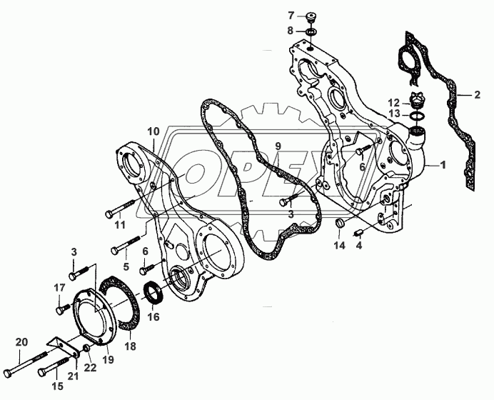 TIMING GEAR HOUSING