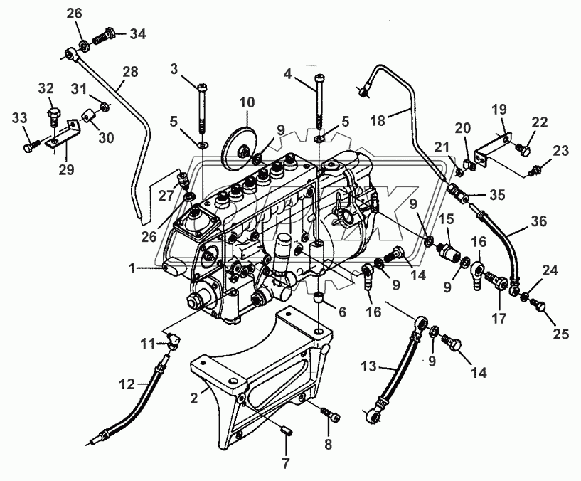 INJECTION PUMP - ENGINE 612DSJL/290HP 1