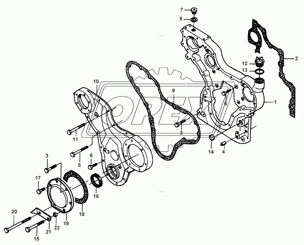 TIMING GEAR HOUSING