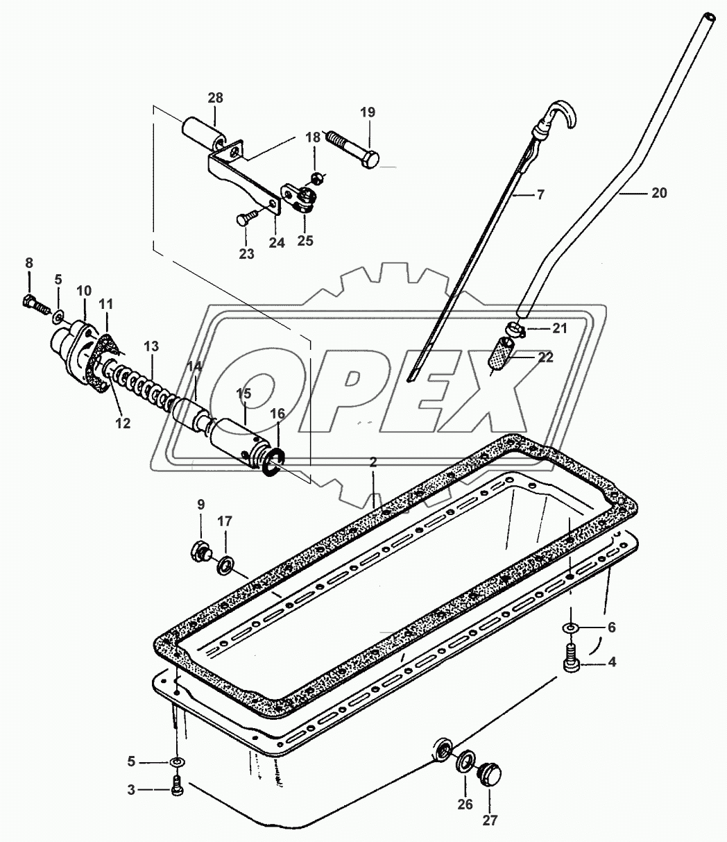 LUBRICATING OIL SUMP - UP TO NO C 5508