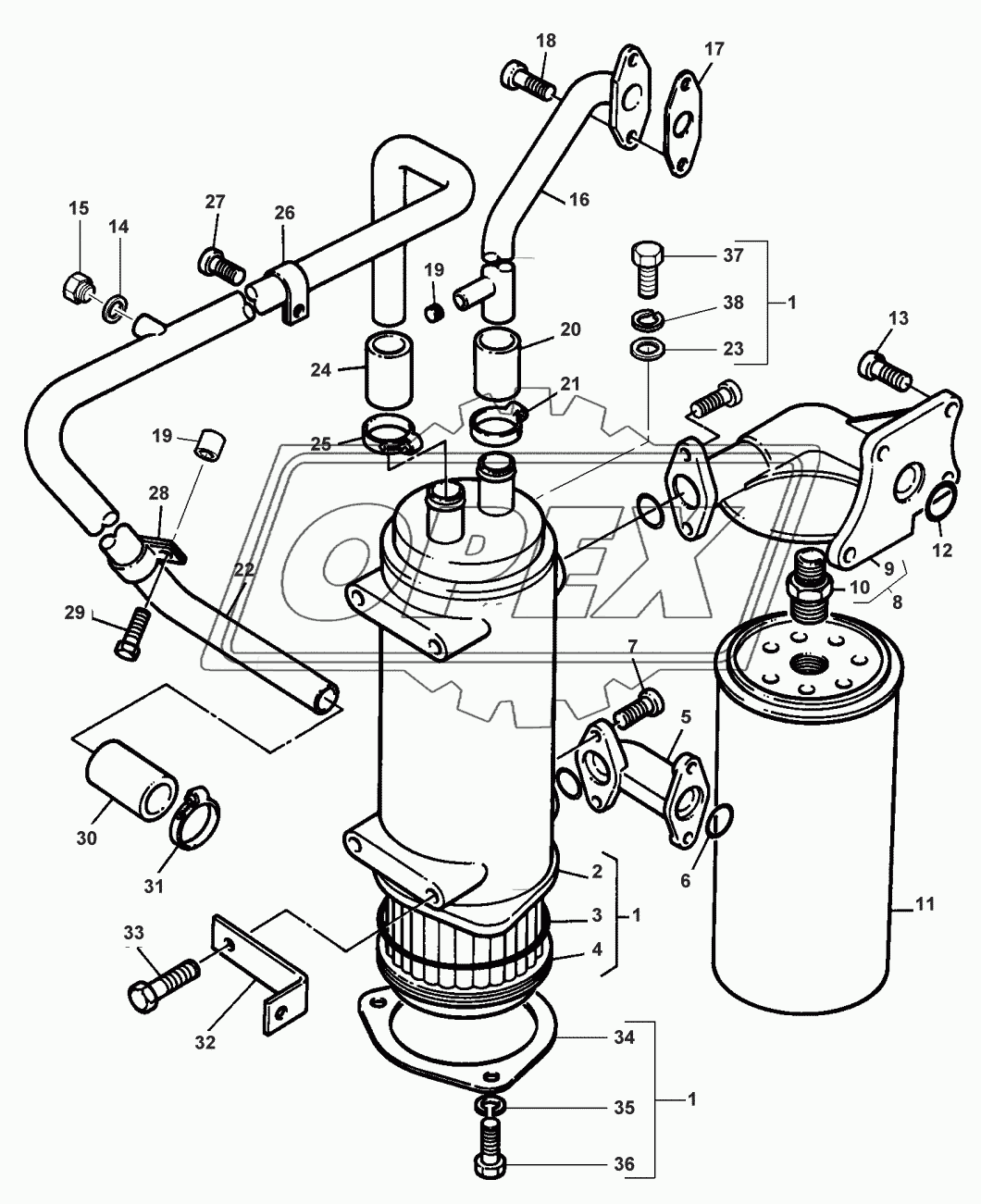 LUBRICATING OIL COOLER