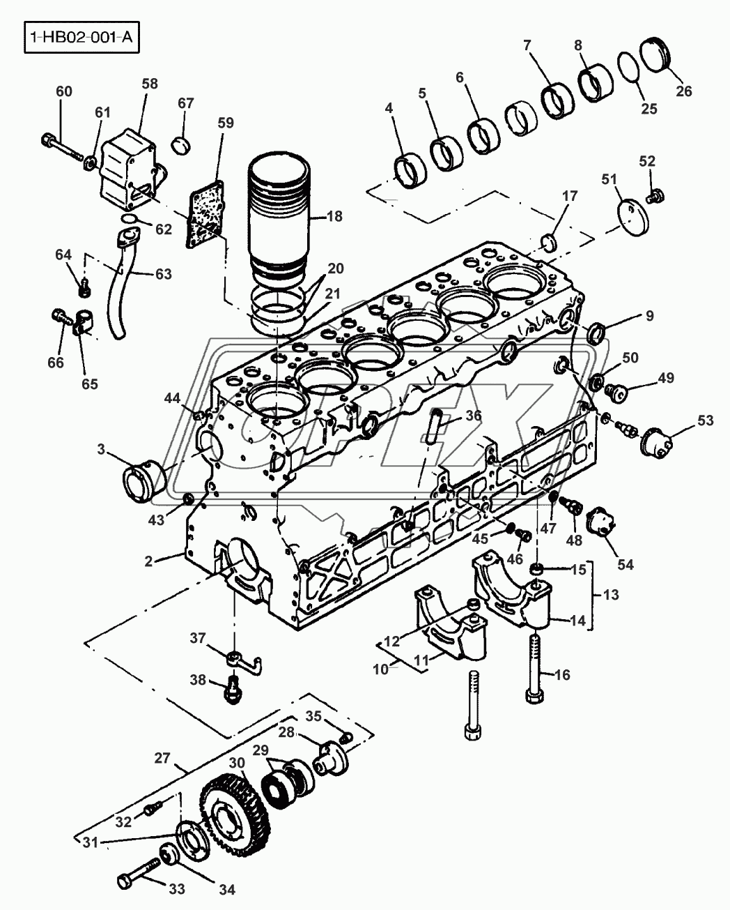 CYLINDER BLOCK - UP TO NO A 2439