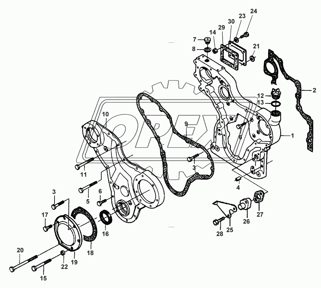 TIMING GEAR HOUSING