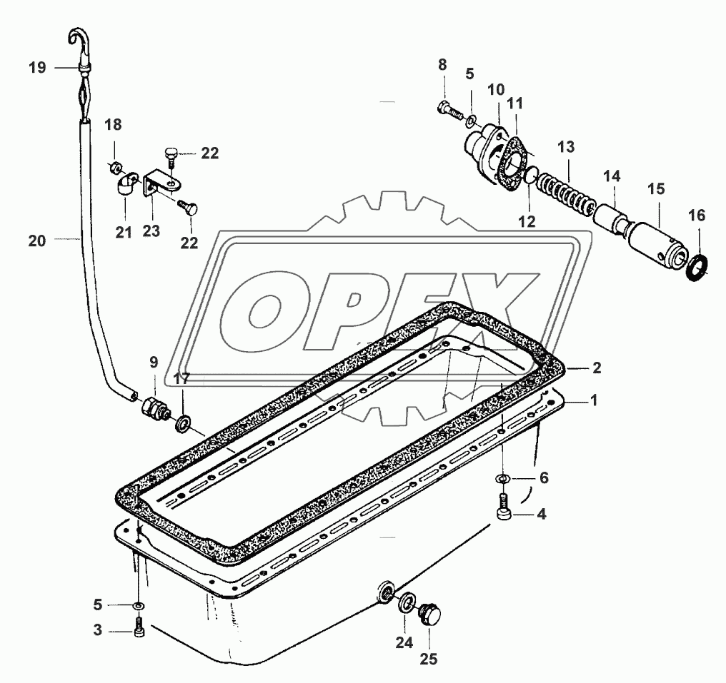 LUBRICATING OIL SUMP - FROM NO D 5222