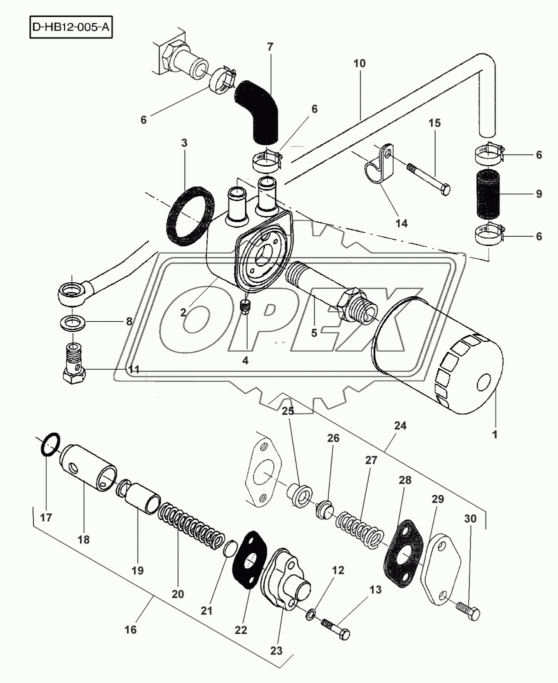 LUBRICATING OIL COOLER