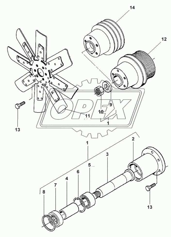 DRIVE SHAFT-FAN ENGINE