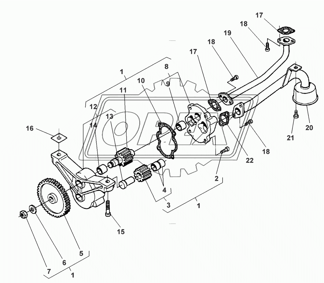 LUBRICATING OIL PUMP