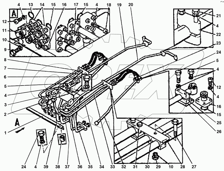 ЭО-5225.56.37.000 Трубопроводы