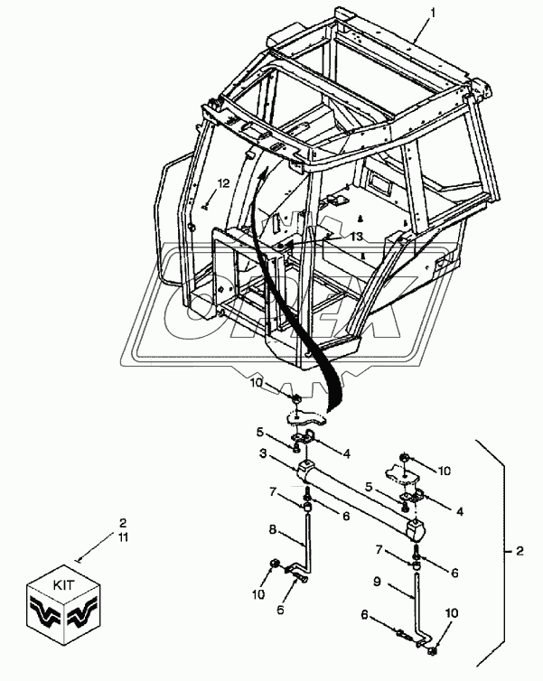 15A01 Каркас жесткости кабины