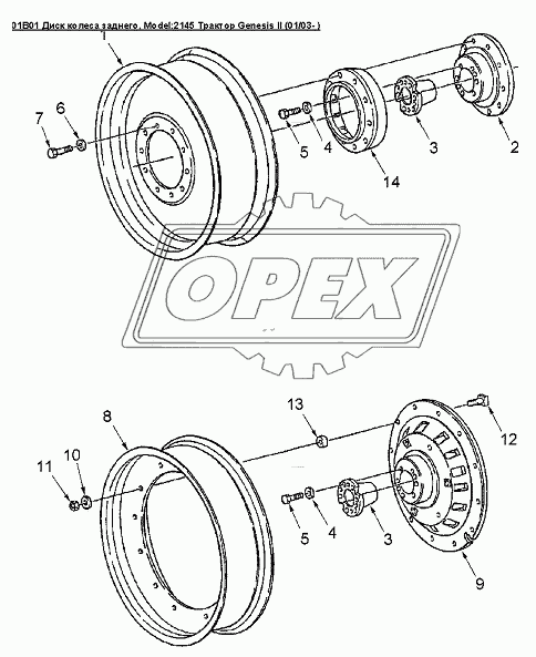 01B01 Диск колеса заднего