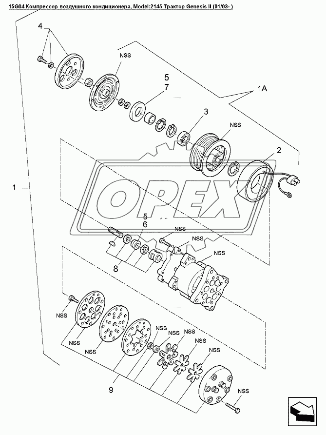 15G04 Компрессор воздушного кондиционера