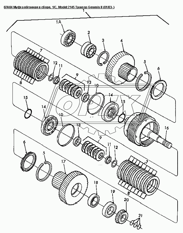 07A04 Муфта обгонная в сборе, 1/C